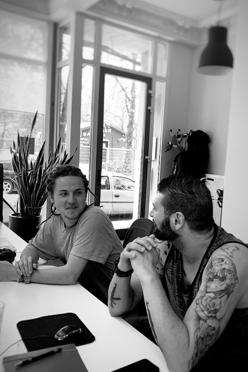 Nami Shams at the office, Hamburg 2019