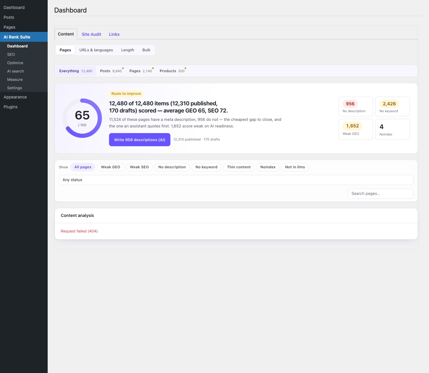Content list